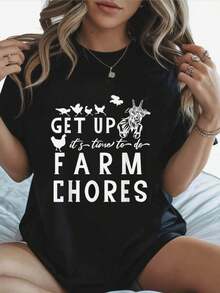 Women T-Shirts - Black - View 1