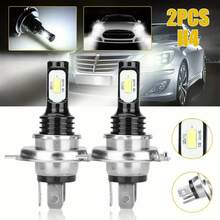 2 bóng đèn LED H4/9003/HB2, bóng đèn chip 3570 siêu sáng, 6000K, 10000 Lumen, không cần pin, 12-24V - 2 - Xem 4