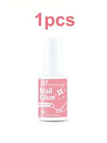 Misscheering 5pcs/3pcs/1pc Super Strong Brush-On Nail Glue For Acrylic Nails, Nail Tips And Press-On Fake Nails (8ml), Includes Sanding File For Glue Application And Broken Nail Repair. Acrylic Nail Glue, Nail Adhesive, Nail Glue Gel - 8ml - View 9