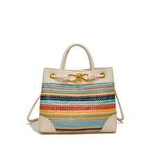 BV Bottega Small Andiamo Bolso de mujer tejido a mano de cuero genuinoBolsodebolso de manotipocuboconpatróntejidoparamujer,bolsodemarca,elegantebolsodemanoparaseñorabolsaderegaloexquisita,bolsodebolso de manodelujoparamujer,bolsocruzadodemodaparamujer,adecuadoparachicas,estudiantesnivel universitariodamasdeoficina,madresdemedianaedadparausodiario,comprasoficina,clase,reuniones,citas,actividadesalairelibretambiénunregaloidealparaBolso bandolera nuevo para mujer, bolso de paja tejido, bolso de hombro de gran capacidad de moda coreana, bolso de playa de alta gama. - Tejido de paja blanca - Ver 9