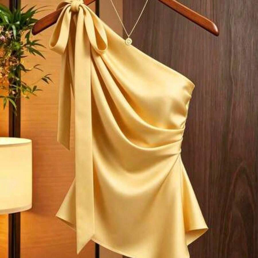 Women Blouses & Shirts - Yellow - View 1