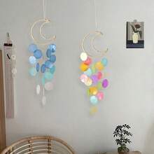 Moon Shell Wind Chime Dreamcatcher Dreamy Wind Chime Room Balcony Wall Decor Hanging Ornament - Moon - View 1