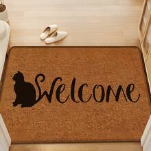 1pc Home Decor, Warm Pattern Printed Linen Kitchen Rug, Bathroom Mat, Doormat, 3D Printed Rectangular Carpet For Living Room, Bedroom, Hallway, Bathroom, Laundry Room - Polyester Carpet For Indoor And Outdoor Decoration - Multicolor - View 4