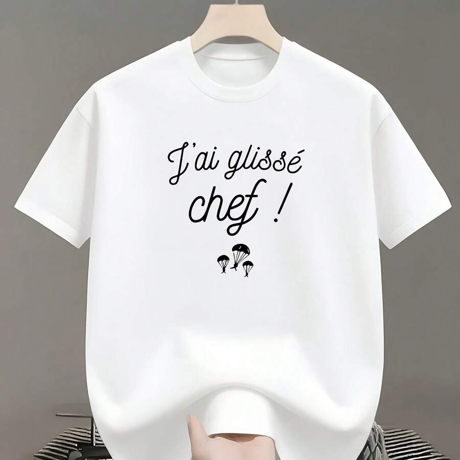 Esta elegante camiseta de poliéster para hombre tiene - forma - Ver 1
