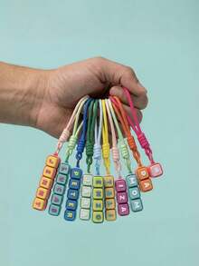 Personalized Name Keychain, Mechanical Keyboard Clicker Fidget Toy, ASMR Cherry MX Switch Tag - Multicolor - View 5