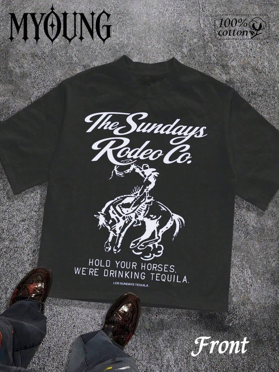250th Anniversary USA Patriotic Graphic T-Shirt Men's Solid Color Short Sleeve-Shirt, Comfortable And Breathable Summer Wear 8RWD - 黑色8 - 查看 1