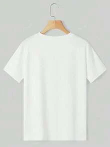 Ropa de Halloween para Mujer, Camiseta Casual de Manga Corta con Cuello Redondo, Ropa para Regreso a Clases, Camisetas con Estampado de Calabaza y Fantasma de Halloween, Camiseta Holgada, Casual y Versátil para Verano y Primavera, Camiseta Y2k. - Blanco - Ver 3