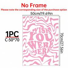 1/3件套帆布墙画海报，适用于房间家居装饰，美观实用，可选画框，可用于房间装饰、卧室装饰、婴儿房装饰、客厅装饰、办公室装饰等。“做让你快乐的事”墙画 - 彩色 - 查看 25