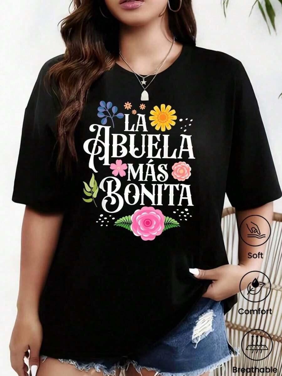 Camiseta de manga corta de moda para primavera y verano de 2026, hecha en México, 180 gramos. Estampado de dibujos animados, modelo de pareja, apta para uso interior o exterior. Cuello redondo, unisex, ideal para oficina y ocio. Paquete de una pieza.Pure-Cotton - Negro - Ver 1