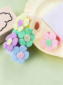 Dây buộc tóc bằng vải mềm mại, không gây hư tổn tóc, dây buộc tóc dễ thương, dây chun buộc tóc, dây buộc tóc bằng cao su. - Nhiều màu - Xem 7
