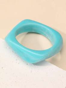 NAIZHU 1/4pcs Colorful Dopamine Geometric Resin Bracelet For Women, Daily, Date, Party Accessories - Multicolor - View 15