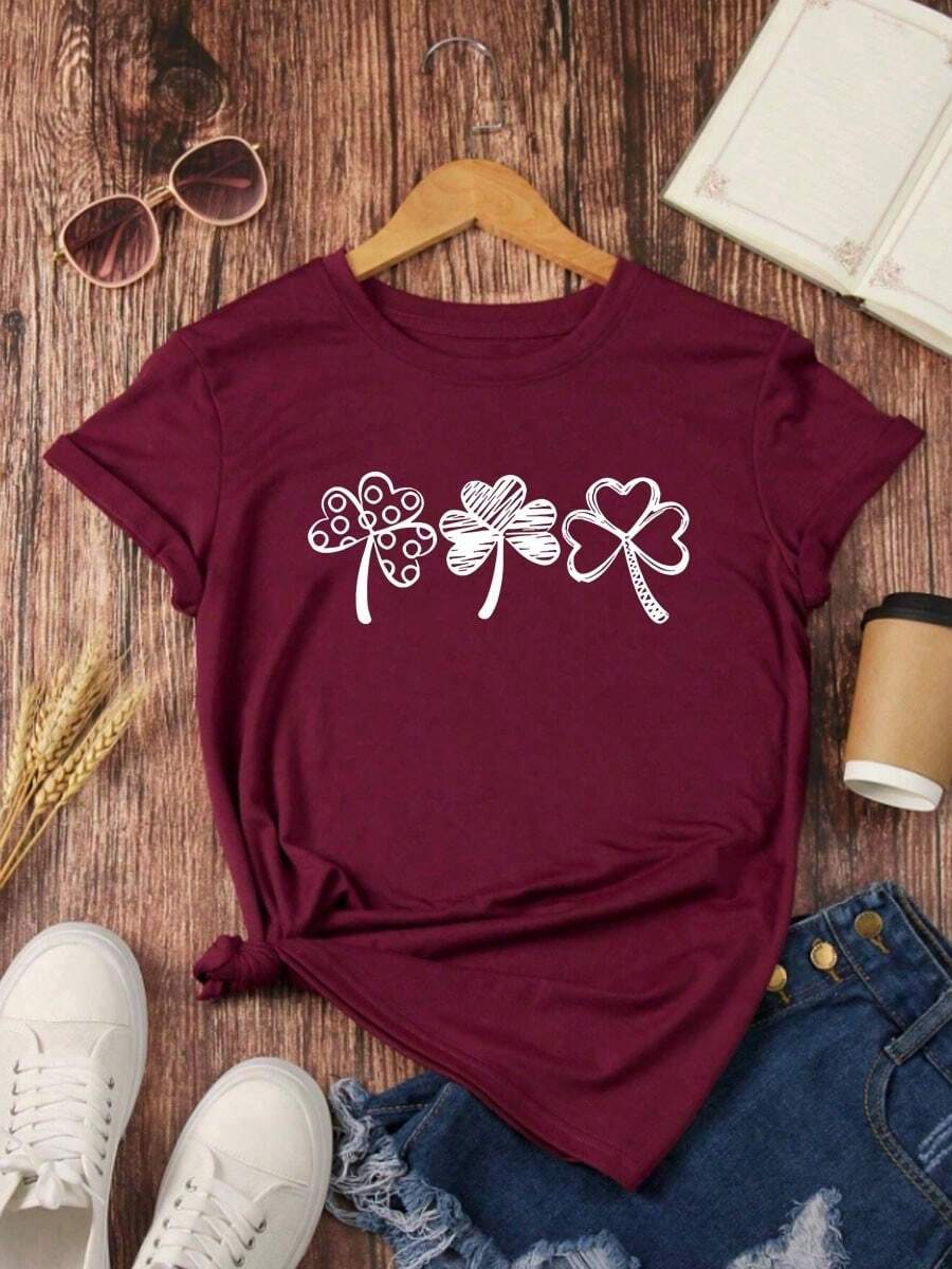 Camiseta de mujer - Burdeos - Ver 1