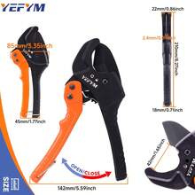 Cortador de tubo de PVC, corta hasta Φ42mm de PEX, PVC, PPR y mangueras de plástico, cortadores de tubos con cuchilla afilada de acero inoxidable SK5 YEC-P42 - YEC-P42 - Ver 4