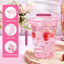Bộ 50 ly rượu vang, ly cocktail, ly chúc mừng đám cưới màu hồng và vàng sâm panh có thể tái sử dụng, thích hợp cho năm mới, Giáng sinh, tiệc tùng, đám cưới, sinh nhật, ngày lễ tình nhân và các sự kiện tựu trường. - Xem 7