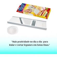Cortador para legumes dupla face - Multicolorido - Visão 5