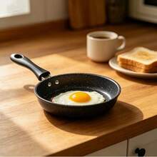 1pc Small Non-Stick Pan, Easy To Clean, Suitable For Frying Eggs, Compatible With Induction Cooktop And Gas Stove, Suitable For Any Meal Throughout The Day, Suitable For Home Kitchen And Camping, Space-Saving Cooking Tool - View 10