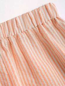 Sweetro Conjunto de dos piezas para mujer para uso diario - Naranja - Ver 8