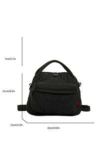 1 chiếc balo nữ kiểu dáng đám mây chần bông, chất liệu nylon nhẹ, thích hợp sử dụng hàng ngày và du lịch. - Nhiều màu - Xem 5