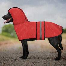 Summer Lightweight Pet Raincoat With Hood And Reflective Strip Design, Universal For Small, Medium And Large Dogs, Lightweight Hook And Loop Dog Raincoat Pet Rain Cape - Multicolor - View 8