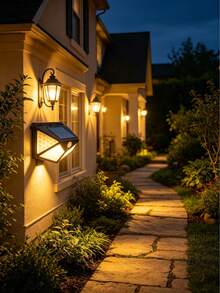 1/2pcs 100/468pcs LED Solar Outdoor Lights, Automatic Sensor Charging, Garden Home Camping Emergency Lighting - Solar Wall Lamp - View 3