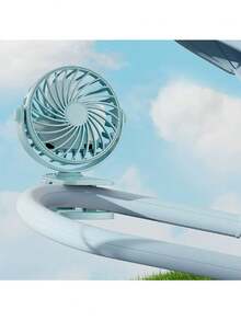 BREEZORA Portable Clip Fan With LED, 360° Adjustable Mini USB Powered Fan, Suitable For Office, Bedroom, Travel And Camping, With Base, Battery Powered, For Indoor And Outdoor Use - Clip-on - View 14