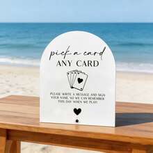 Playing Card Guest Book Sign, Pick A Card Guestbook Wedding Table Sign, Unique Wedding Guestbook Sign, Sign Our Guestbook Sign - View 4