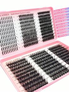 Rikuaild Large Capacity Eyelash Book 570/590 Pcs 10-18mm D-Curly Spikes Lashes DIY Eyelash Extensions, Manga+40D+60D+80D+100D+120D Individual Segmented False Eyelashes, Ultra Soft, Wedding Eyelash Clusters, Individual Eyelashes, Lashes, Fake Lashes - D - View 8