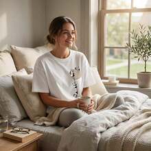 Camiseta de manga corta con cuello redondo para mujer talla grande, con estampado de cuerda de escalada de panda de dibujos animados, de estilo japonés, fresca, linda y divertida. Suave y adorable, de moda para primavera y verano, adecuada para uso casual diario, ir al trabajo, la escuela, citas y salidas. Blanco - Multicolor - Ver 3
