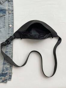 Fashion Waist Bag, Korean Style Sling Chest Bag, Suitable For Cycling, Running, Sports - Black - View 3