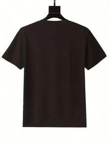 Camisa de Mujer con Estampado de Flores Silvestres - Top Casual de Manga Corta y Cuello Redondo, Estampado Floral Brillante, Ligera y Cómoda, Adecuada para Primavera y Verano. - Negro - Ver 3