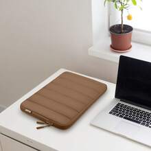 TECOOL 15.6 英寸轻薄防水笔记本电脑保护套，兼容 Macbook Air Pro 13/14 英寸 M1/M2/M3、Air 15 英寸 M2/M3（2023 款）、13 英寸 Neo 2026、13.5/14/15.6 英寸 IdeaPad、HP 笔记本电脑，棕色 - 棕色 - 查看 4