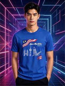 2026 Source Factory Estilo Americano Tallas Grandes Casual Manga Corta Estampado Urbano de Alta Gama Ropa Casual Versátil - Blanco - Ver 10