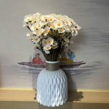 120/60pcs Breathable Artificial Flowers, Chamomile Faux Wedding Bouquet INS Style Floral Decor White Fake Flowers Wedding Artificial Bouquet Flower Arrangement Home Office Outdoor Garden Decor Home Decoration - Multicolor - View 11