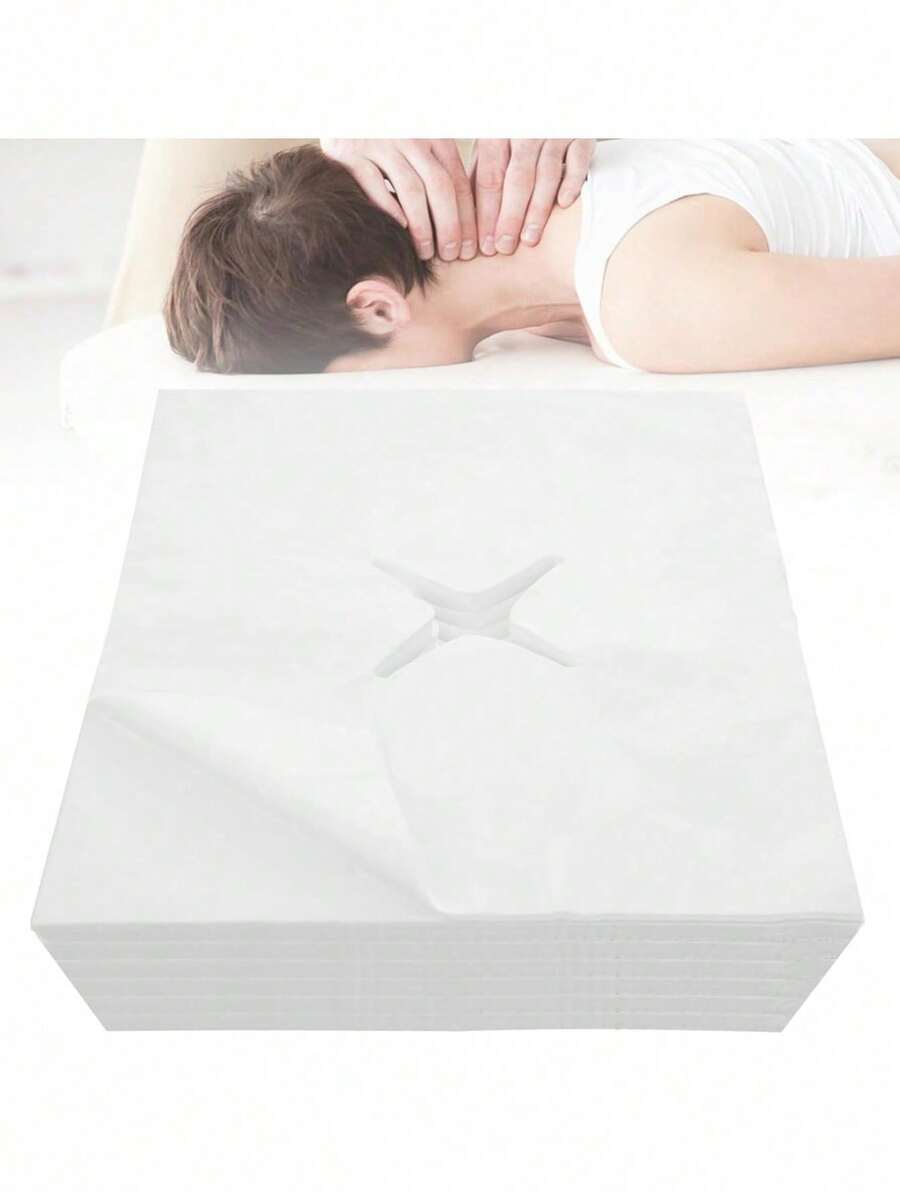 100 chiếc khẩu trang dùng một lần không dệt, có thanh kẹp mũi, thích hợp cho giường massage, spa và giường trị liệu, siêu mềm mại và hợp vệ sinh. - Nhiều màu - Xem 1