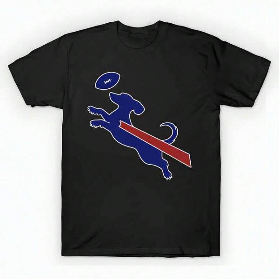 Dachshund Buffalo Bills Football Meme Parody M1452 T-Shirt unisex de la de algodón puro de alta densidad de 220 g. C-AmiS-eta activa para mujer de - AL-Godón C-AmiS-eta 12805 % aL-Godón que se A-DAPTA a tu día Apto para todo tipo de perS-onas, ya sean mujeres o hombres Tejido duradero de alta C-Alidad apto para todas las estaciones, suave al tacto pero diseñado para durar Tops transpirables Conjuntos de otoño para mujer Conjuntos de vaC-Aciones para mujer Disfraz de Halloween para mujer - Negro - Ver 1