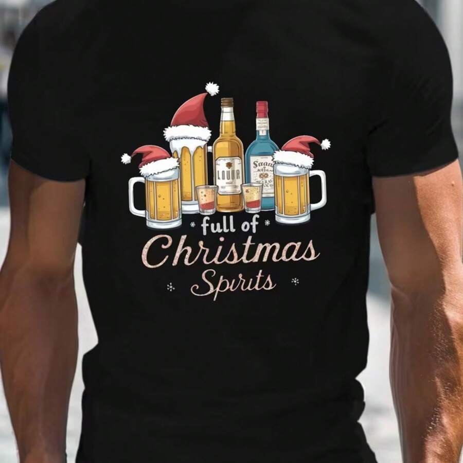 Camiseta impresa en algodón puro, manga corta de cuello redondo, manga corta de moda creativa, camiseta casual de verano para hombres y mujeres, camiseta suave y cómoda, - Negro - Ver 1