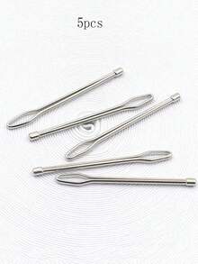 3 piezas Enhebrador elástico, Enhebrador, Enhebrador de clip, Enhebrador de cordón, Herramientas de costura - Plateado - Ver 11