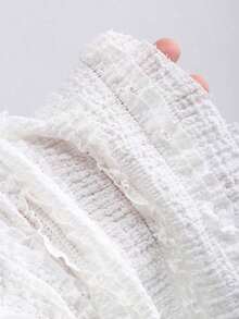 Top de tirantes con cuello halter y pliegues en Y2K - Blanco - Ver 5