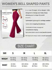 Pantalones acampanados con cintura cruzada para mujer, pantalones deportivos y de yoga de unicolor de poliéster de alta elasticidad, pantalones casuales largos con cintura cruzada, mallas ajustadas de unicolor para entrenamiento, pantalones de pierna ancha de tejido de punto adecuados para fitness y uso casual, negro, primavera - Rosa Fucsia - Ver 5