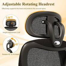 Ergonomic Office Chair, Comfy Mesh Desk Chair, High Back Computer Gaming Chairs With Adjustable Lumbar Support, Flip-Up Arms, He - Style Type as Pic - View 8