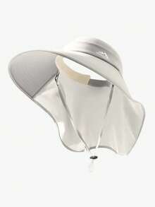 1PC Outdoor Quick-Dry Sun Hat, Wide Brim Neck Protection, For Fishing & Camping - Wide-brimmed Open-top Sun Hat - View 9