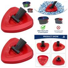 Replacement Spin Mop Head Base For 2-Tank Rinse Clean System Rotating Easy Wring Mop Head - 1 - View 2