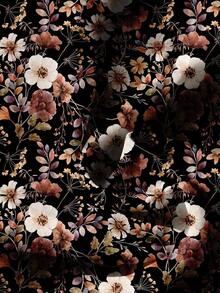 Camisa casual azul con estampado floral para mujer, adecuada para el verano - Negro - Ver 4