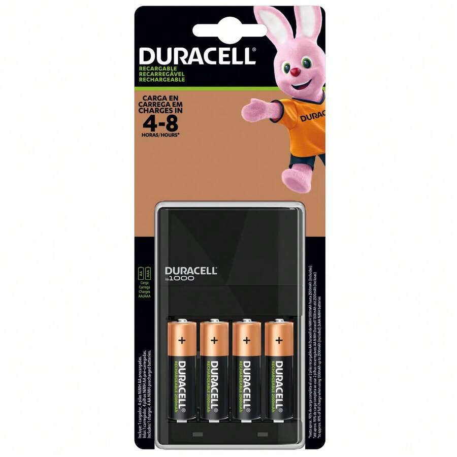 Duracell Charger With Rechargeable "AA" Batteries - View 1