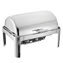 9L Stainless Steel Chafing Dish Large Capacity Food Warmer Container With Lid UK - Como se muestra - Ver 9