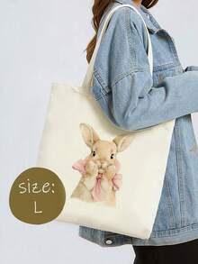 5/10pcs Mini/S/M/L Size Reusable Cute Rabbit Bow Heart Pattern Canvas Gift Bags Party Favor Bags Set, Birthday Party Kids Theme Party Gift Bags Baby Shower Back To School Graduation Party Theme Party Thanksgiving Christmas Anniversary Party Gift Packaging Bags Essential - View 27