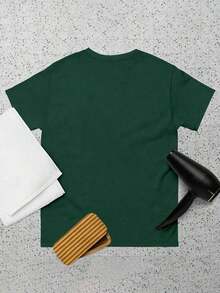 Tops para mujer Estándar de Cuello Redondo Estampada Casual para Hombre - Negro 6 - Ver 7