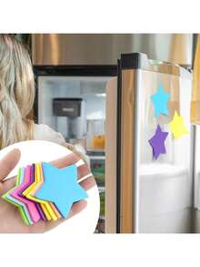 16pcs Bright Star Shaped Sticky Notes, 8 Colors, 30 Sheets Per Note School Supplies - Multicolor - 16 Pcs - View 6