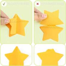 16pcs Bright Star Shaped Sticky Notes, 8 Colors, 30 Sheets Per Note School Supplies - Multicolor - 16 Pcs - View 3