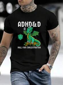Men's Casual Short Sleeve T-Shirt, 1 Piece, 100% Heavy Cotton - Comfortable Crew Neck, Soft And Adorable T-Shirts, Loose And Comfortable - Back - View 5